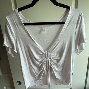 H&M tie front top